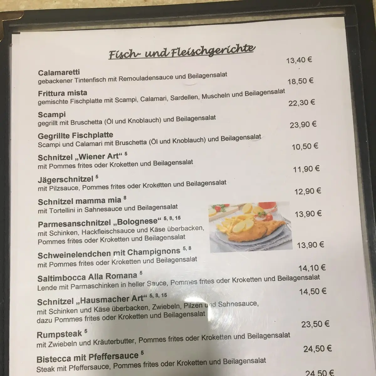 Speisekarte photo 2
