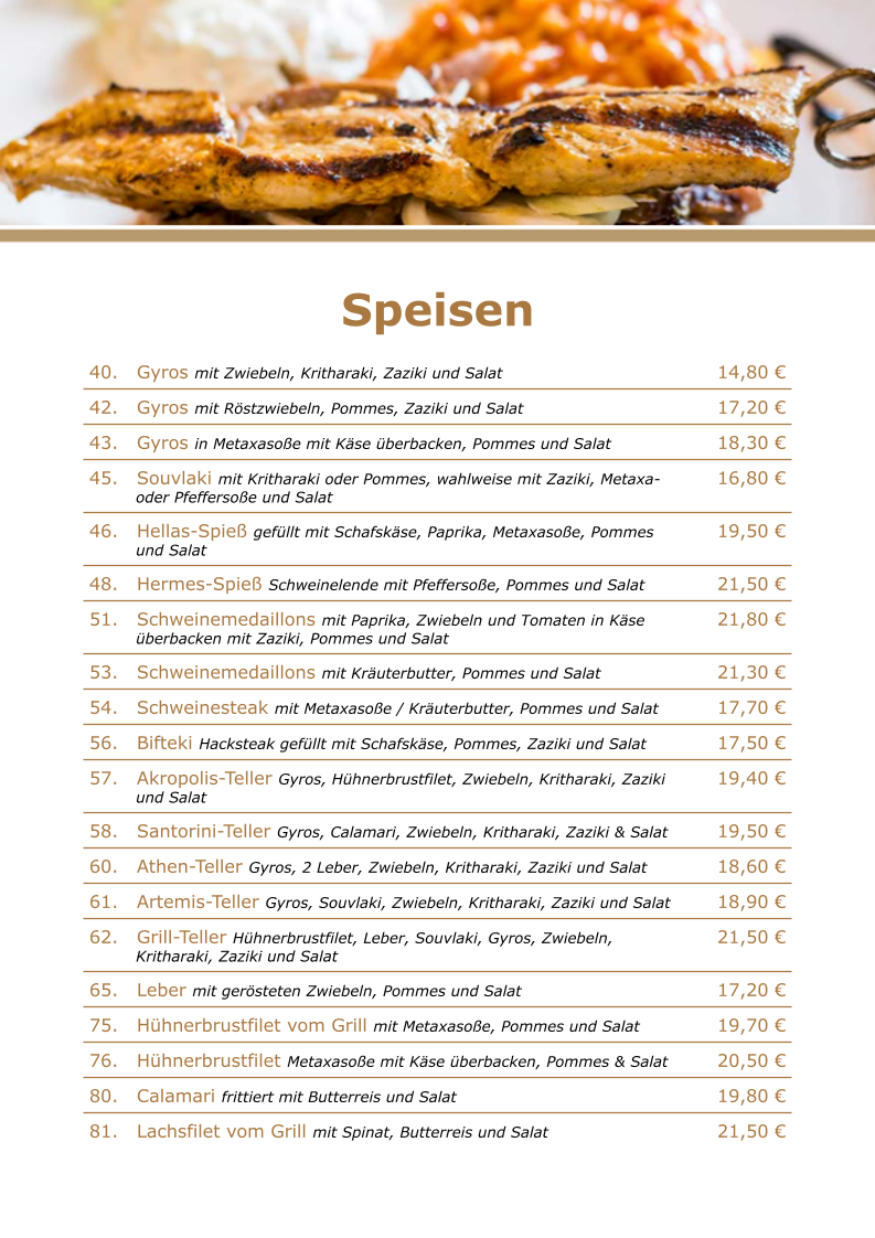 Speisekarte photo 1