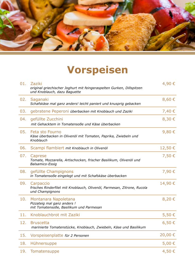 Speisekarte photo 3