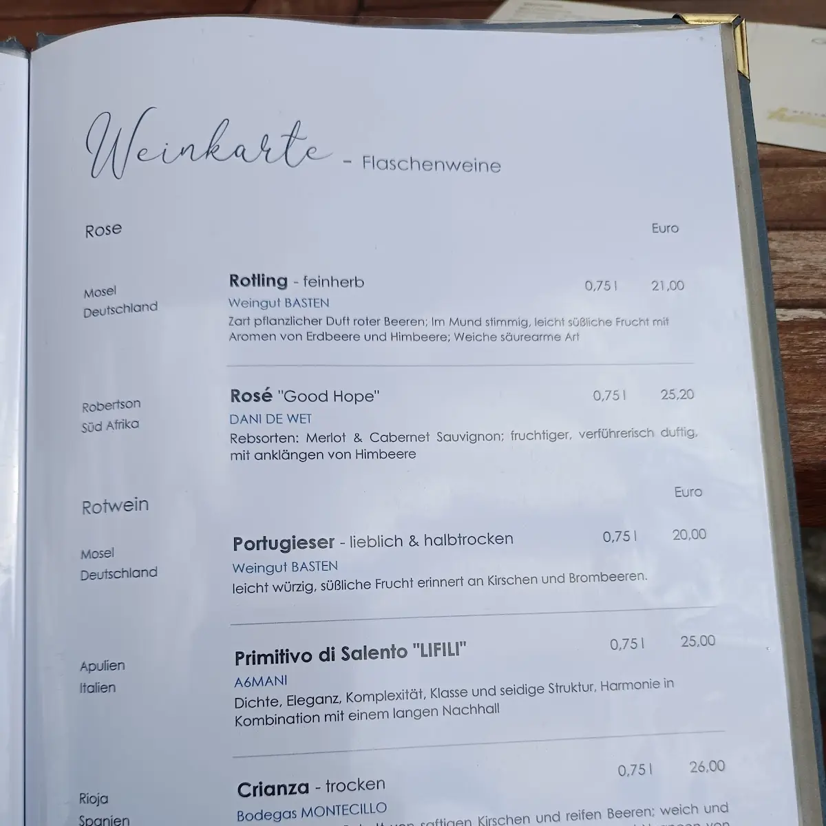 Speisekarte photo 4