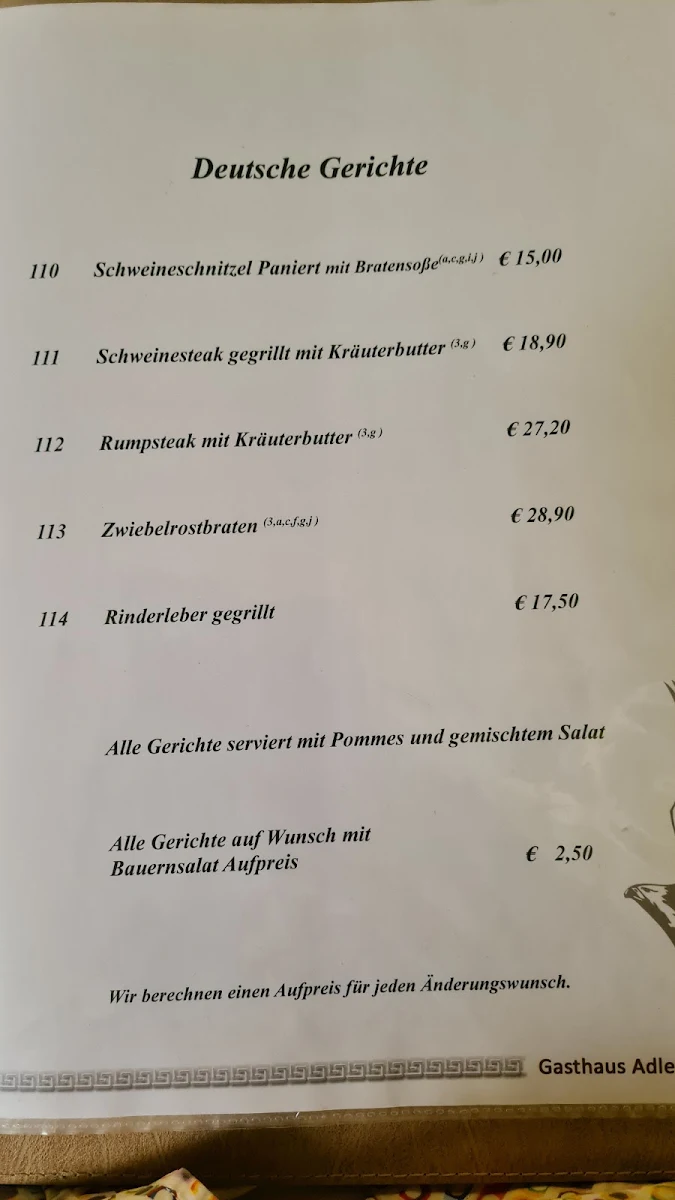 Speisekarte photo 4