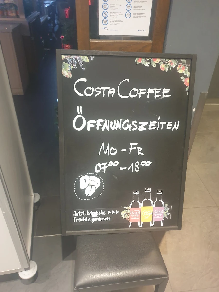 Speisekarte, Costa Coffee