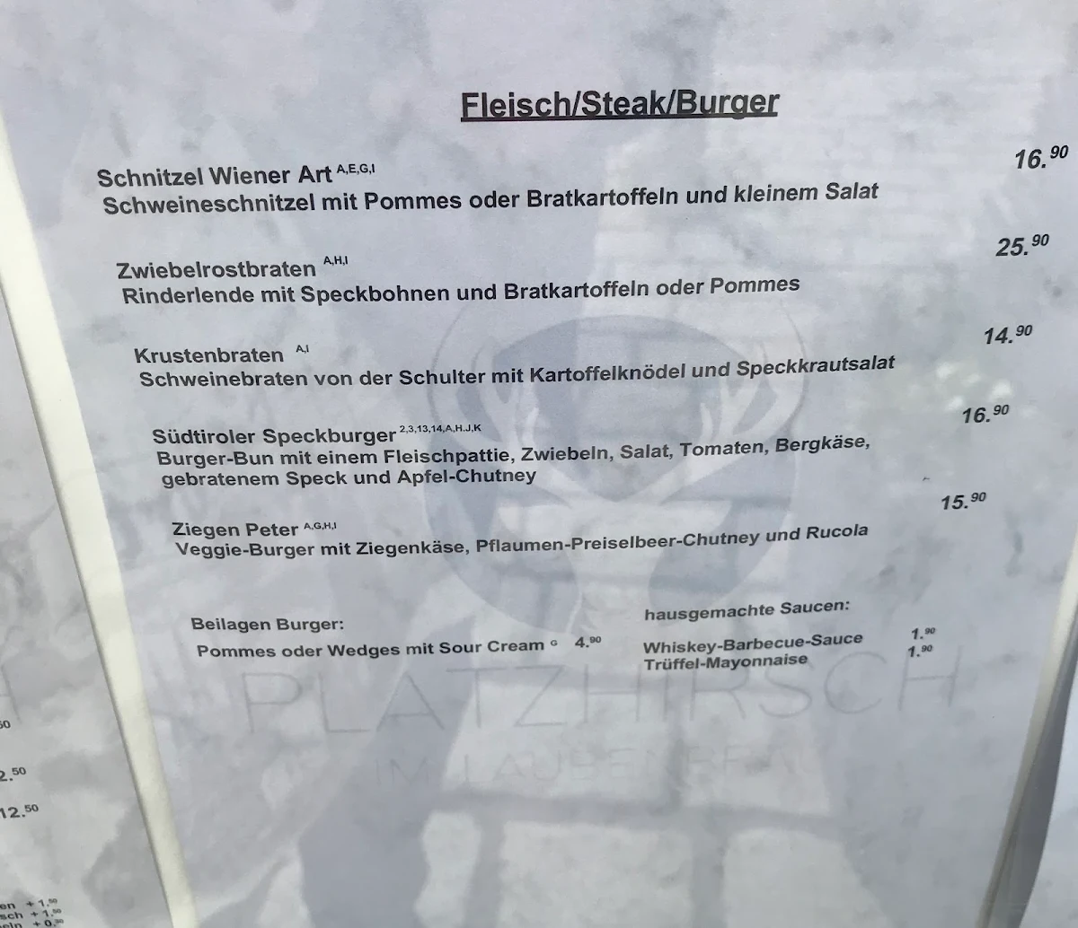 Speisekarte photo 6