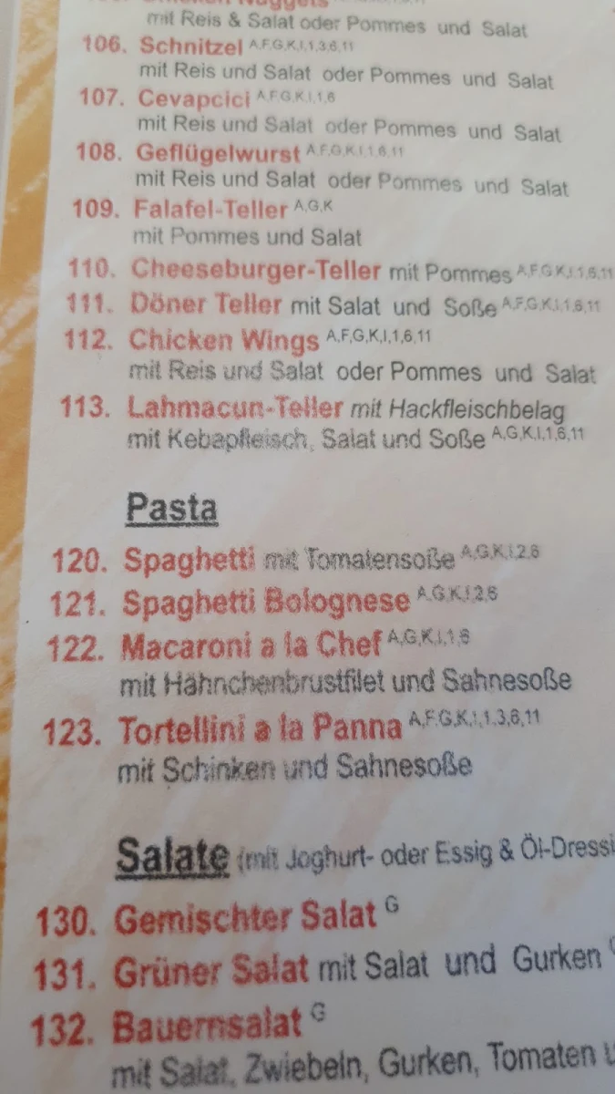 Speisekarte photo 5