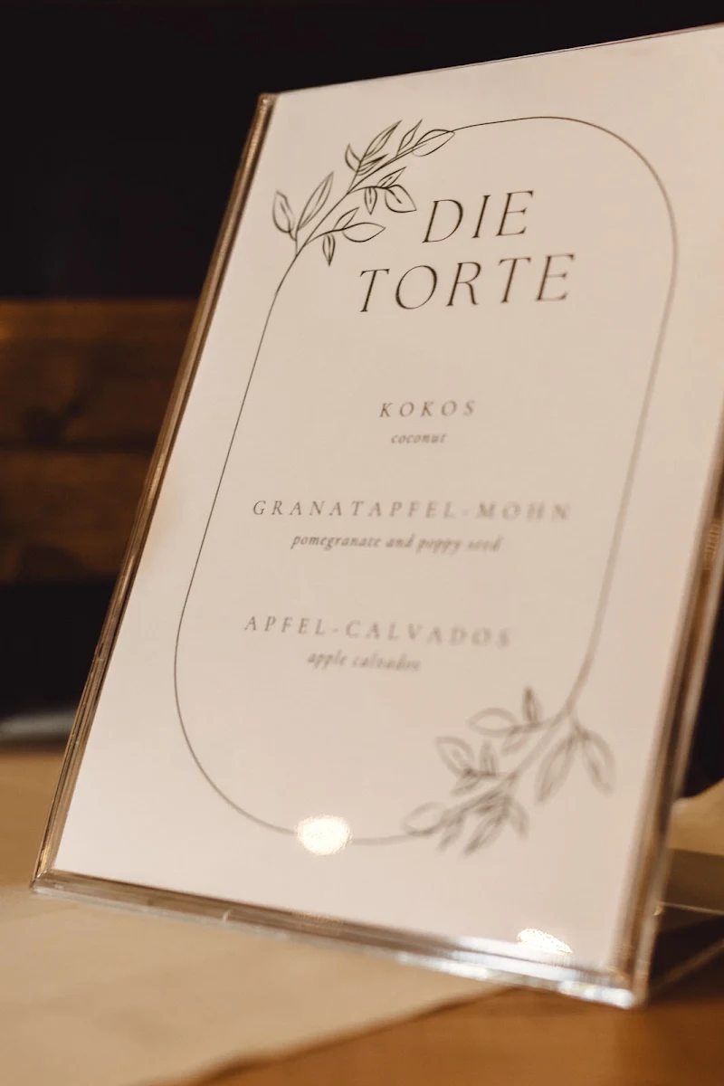 Speisekarte, Café Greindl