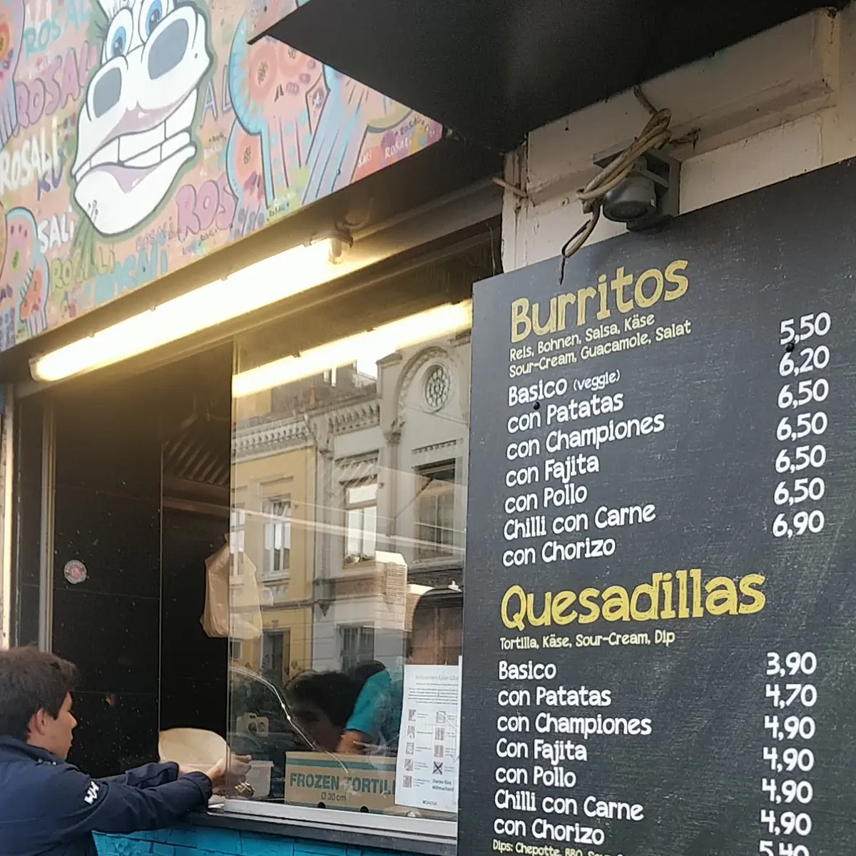 Speisekarte, Rosali California Style Burritos