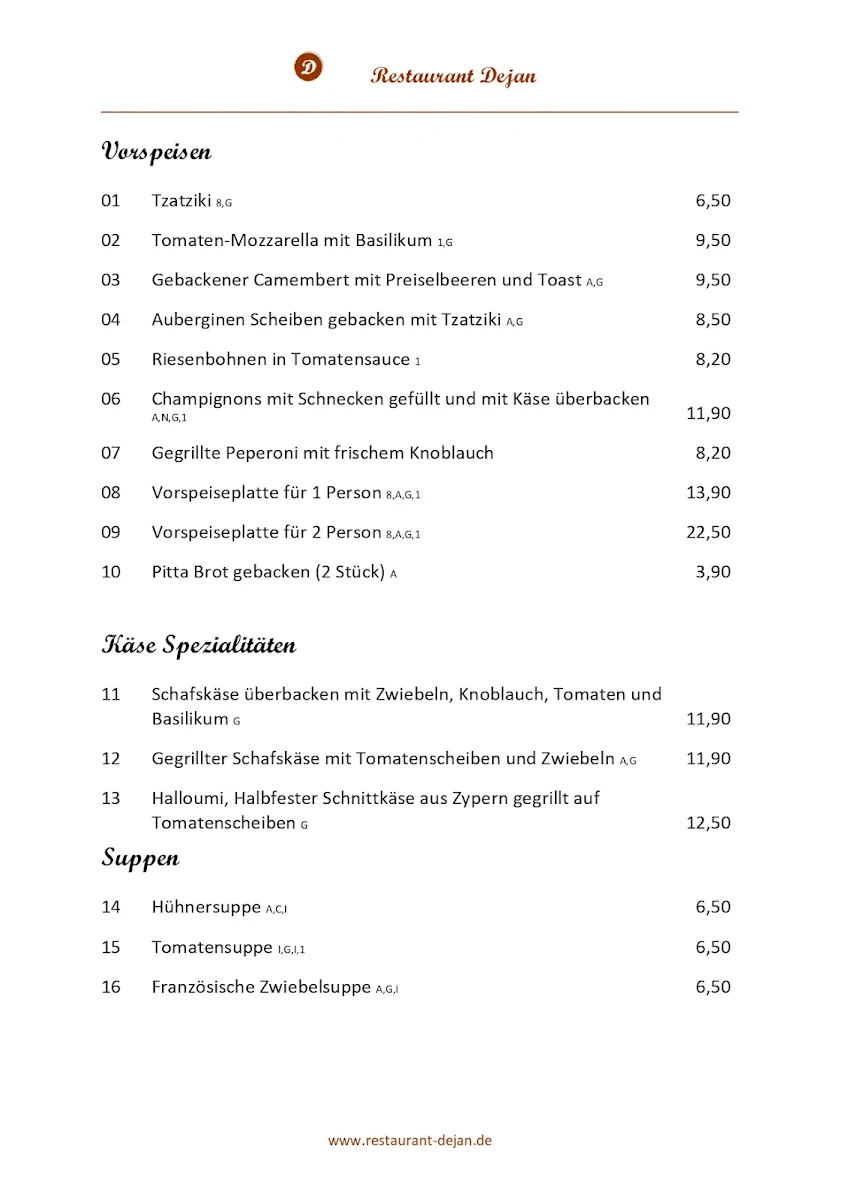 Speisekarte photo 3