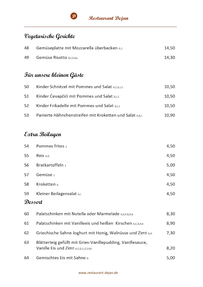 Speisekarte photo 5