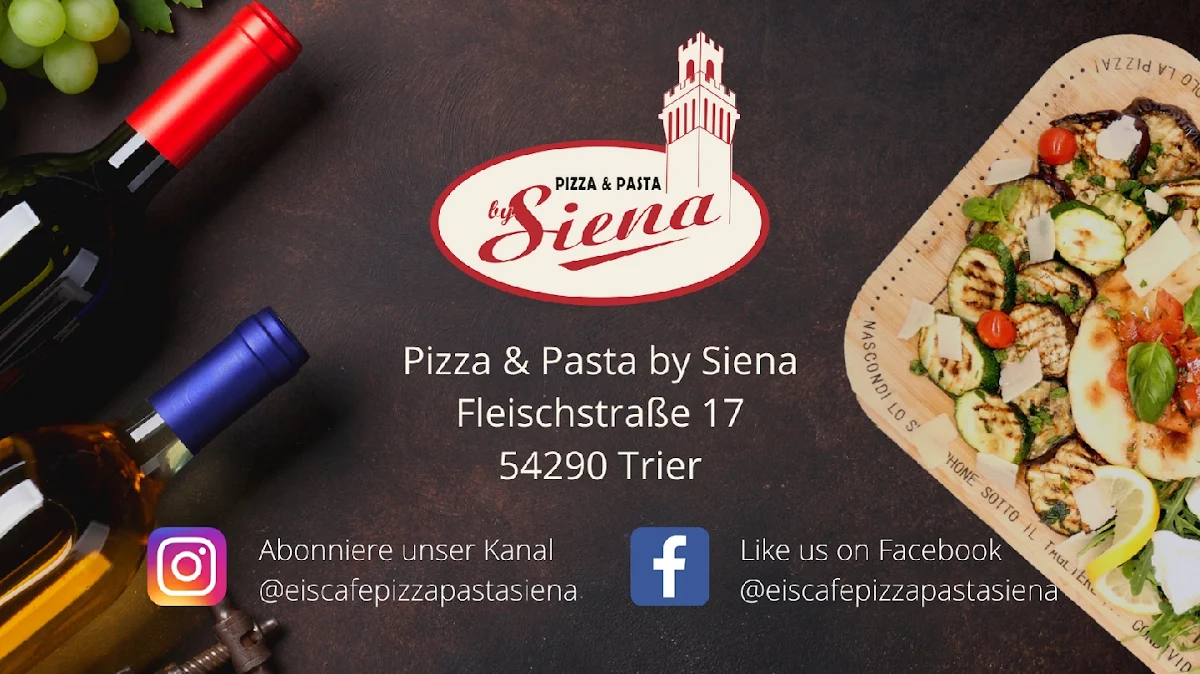 Speisekarte, Pizza & Pasta by Siena Trier