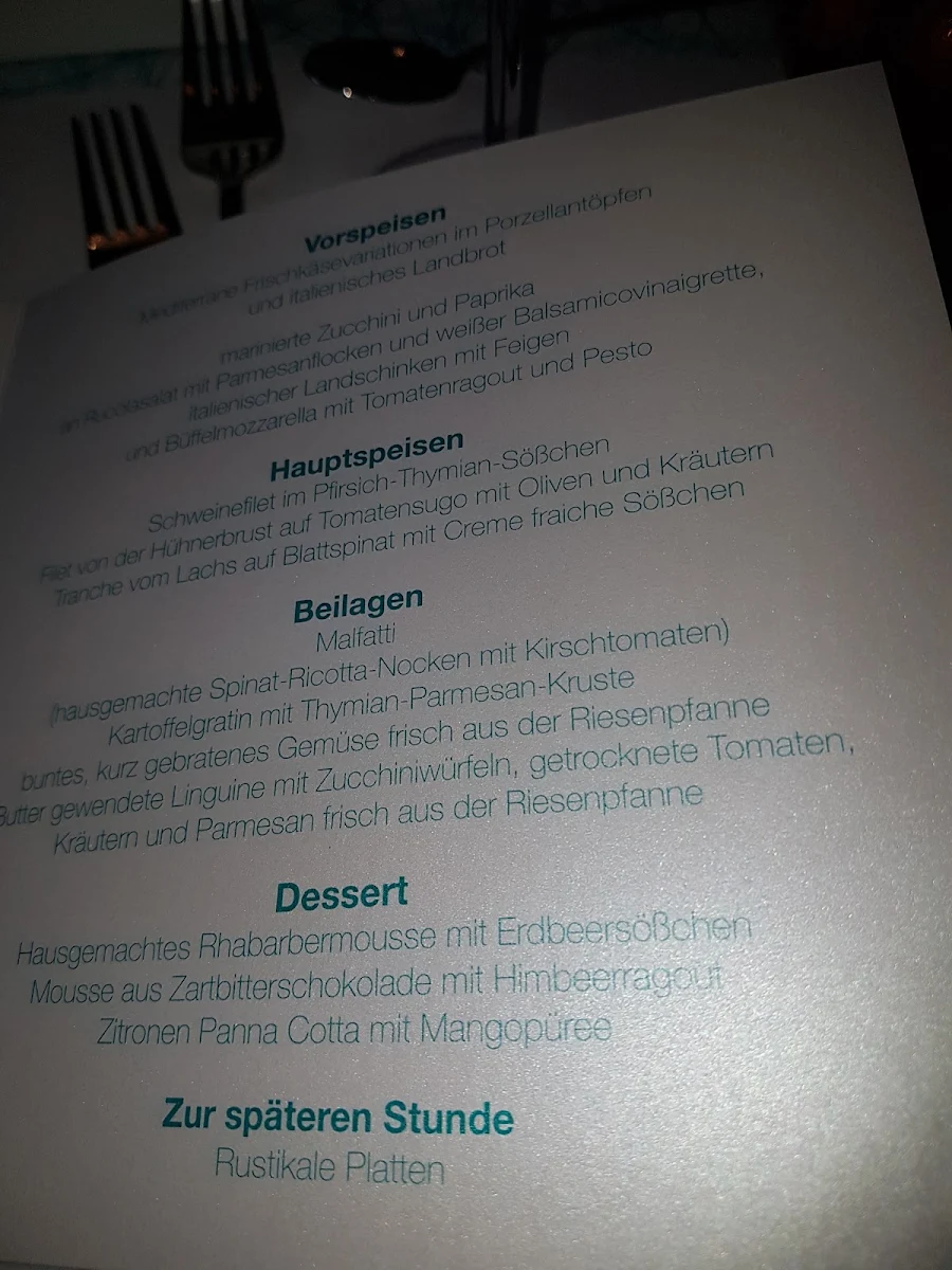 Speisekarte, KOSTBAR Restaurant