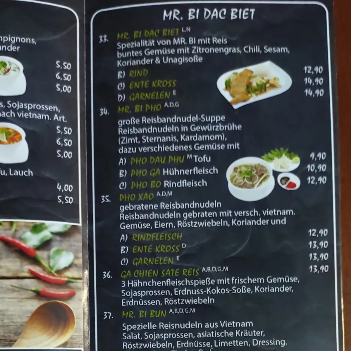 Speisekarte photo 2