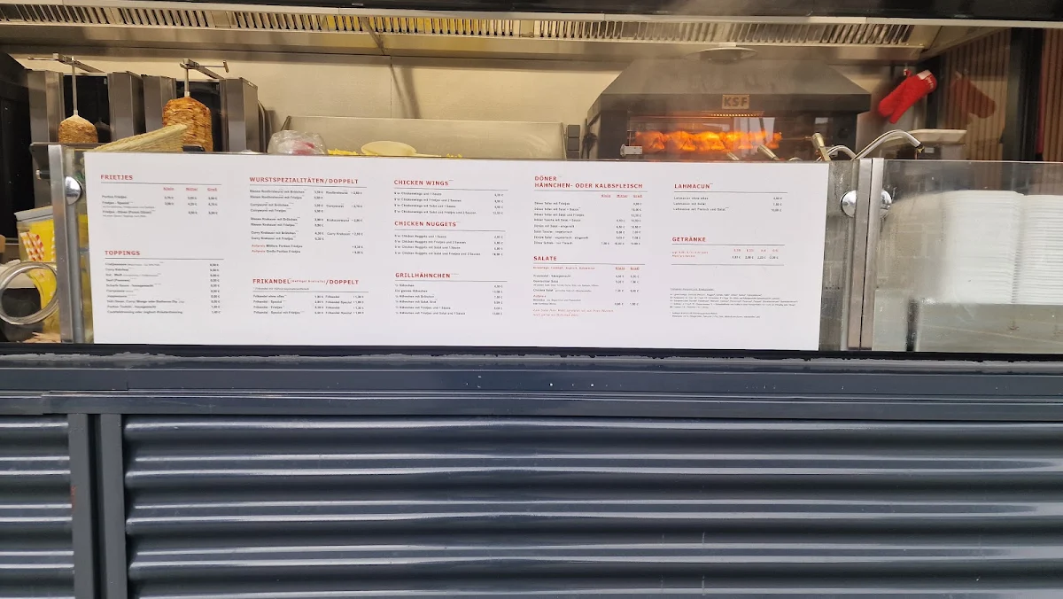 Speisekarte, Meister Chicken Opladen
