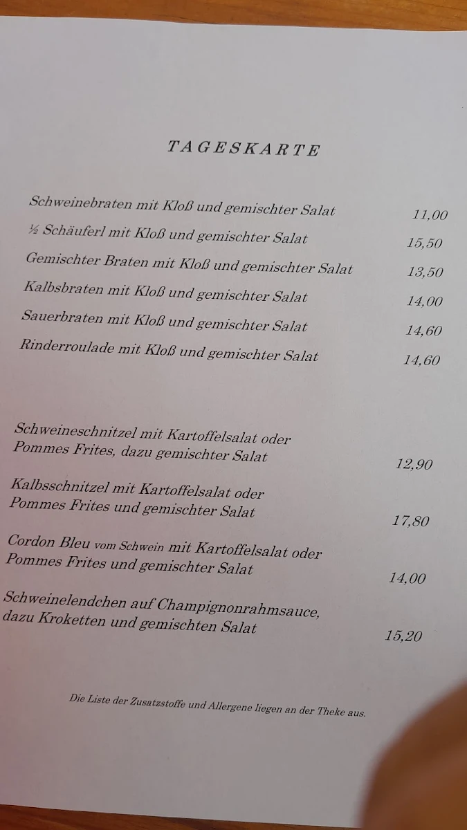 Speisekarte photo 2