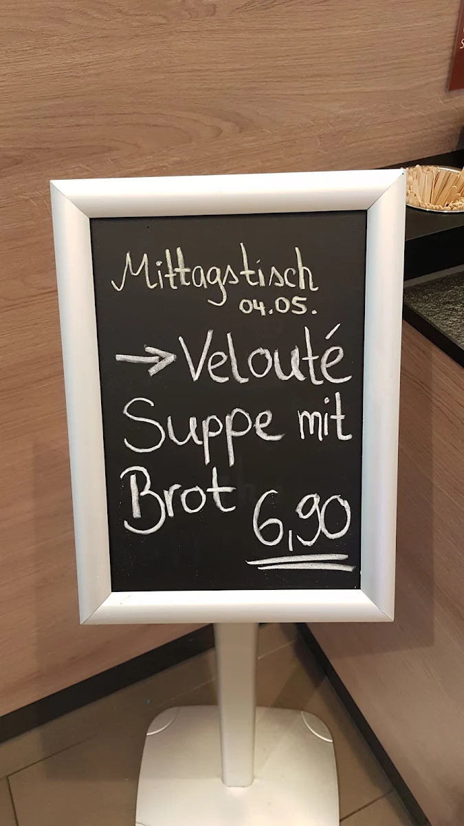 Speisekarte, Bäckerei Krachenfels im Klinikum Konstanz