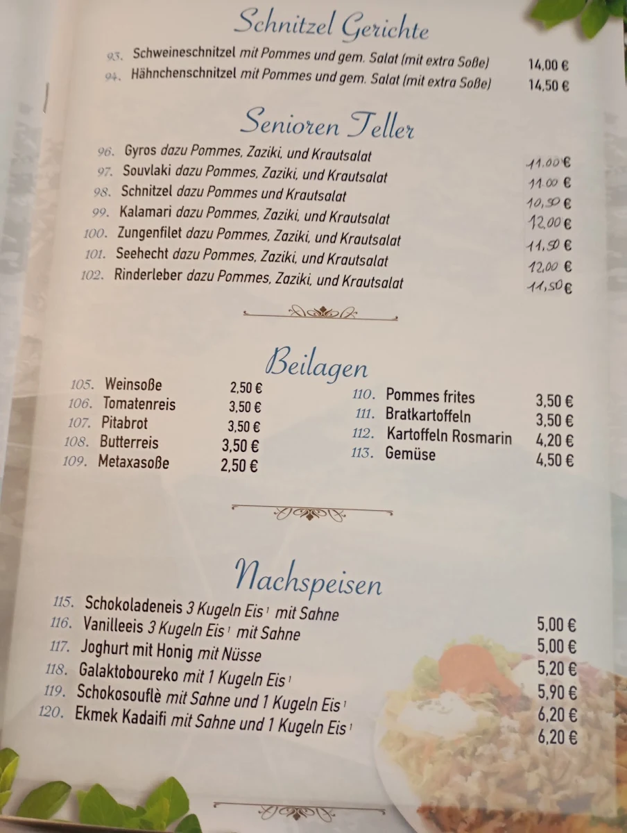 Speisekarte photo 2