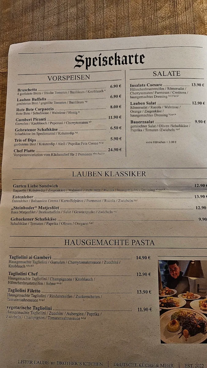 Speisekarte photo 5