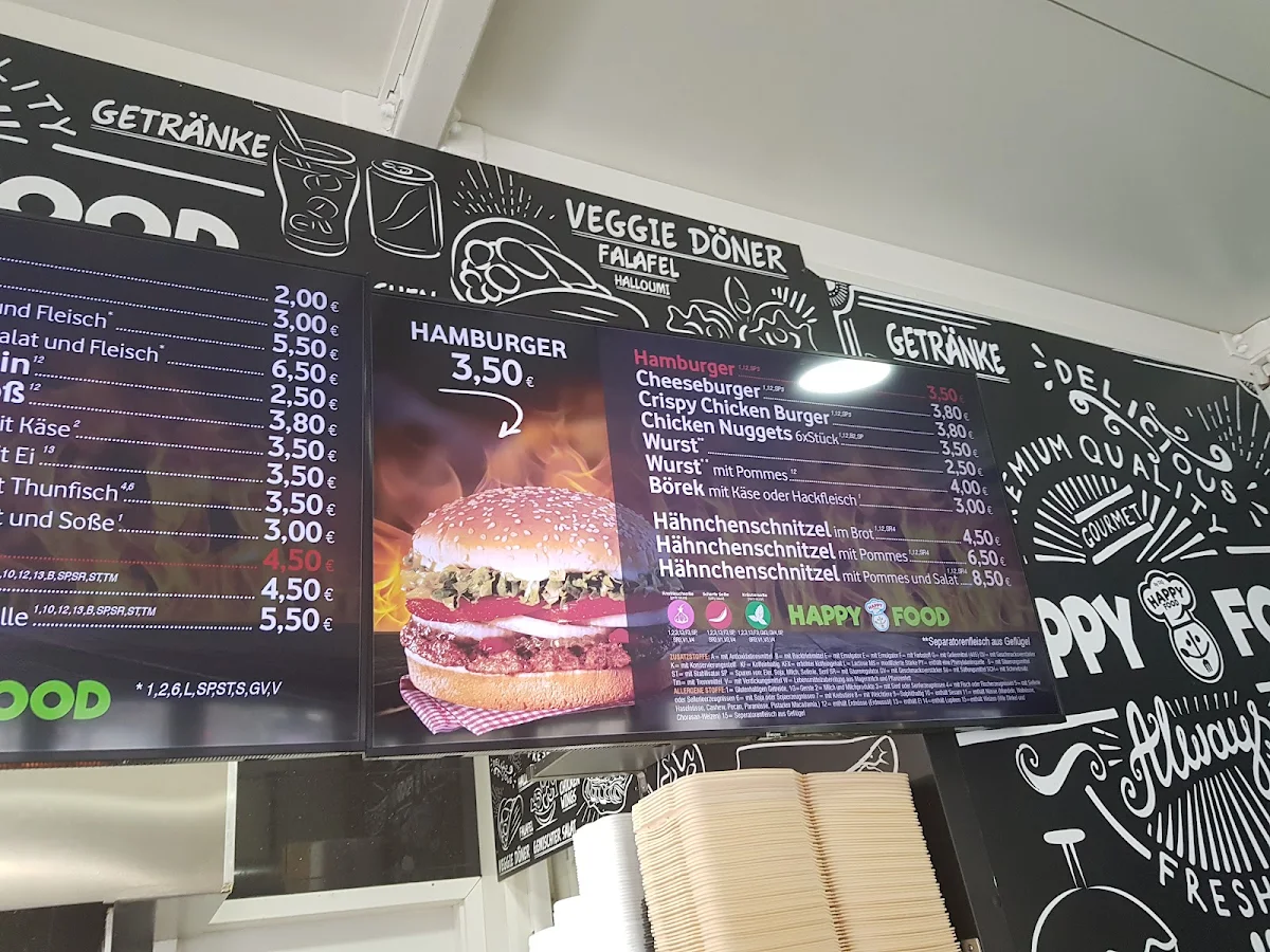 Speisekarte, Happy food