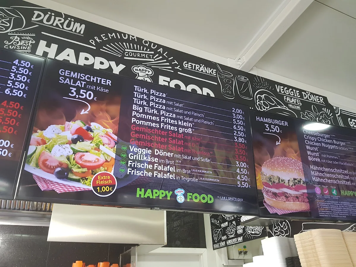Speisekarte, Happy food