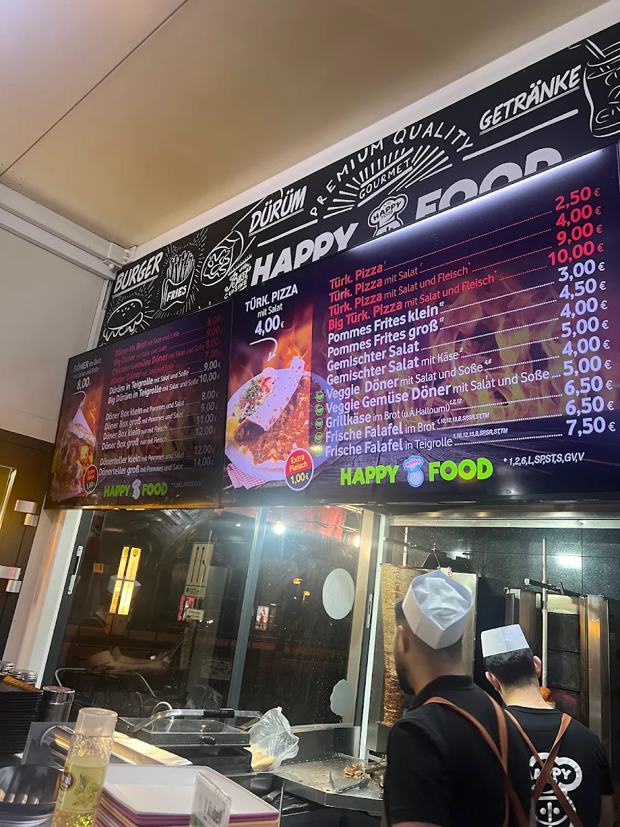 Speisekarte, Happy food