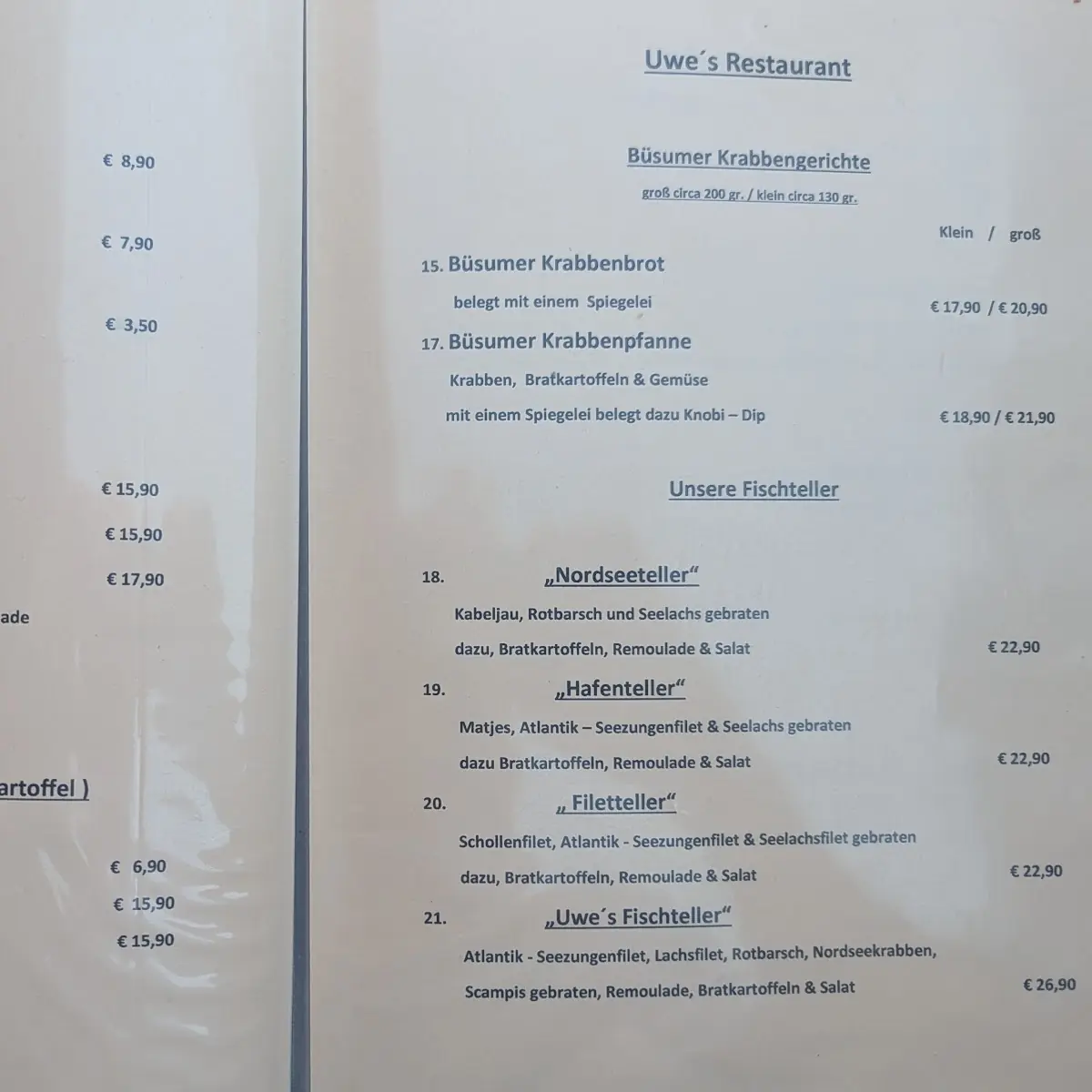 Speisekarte photo 1