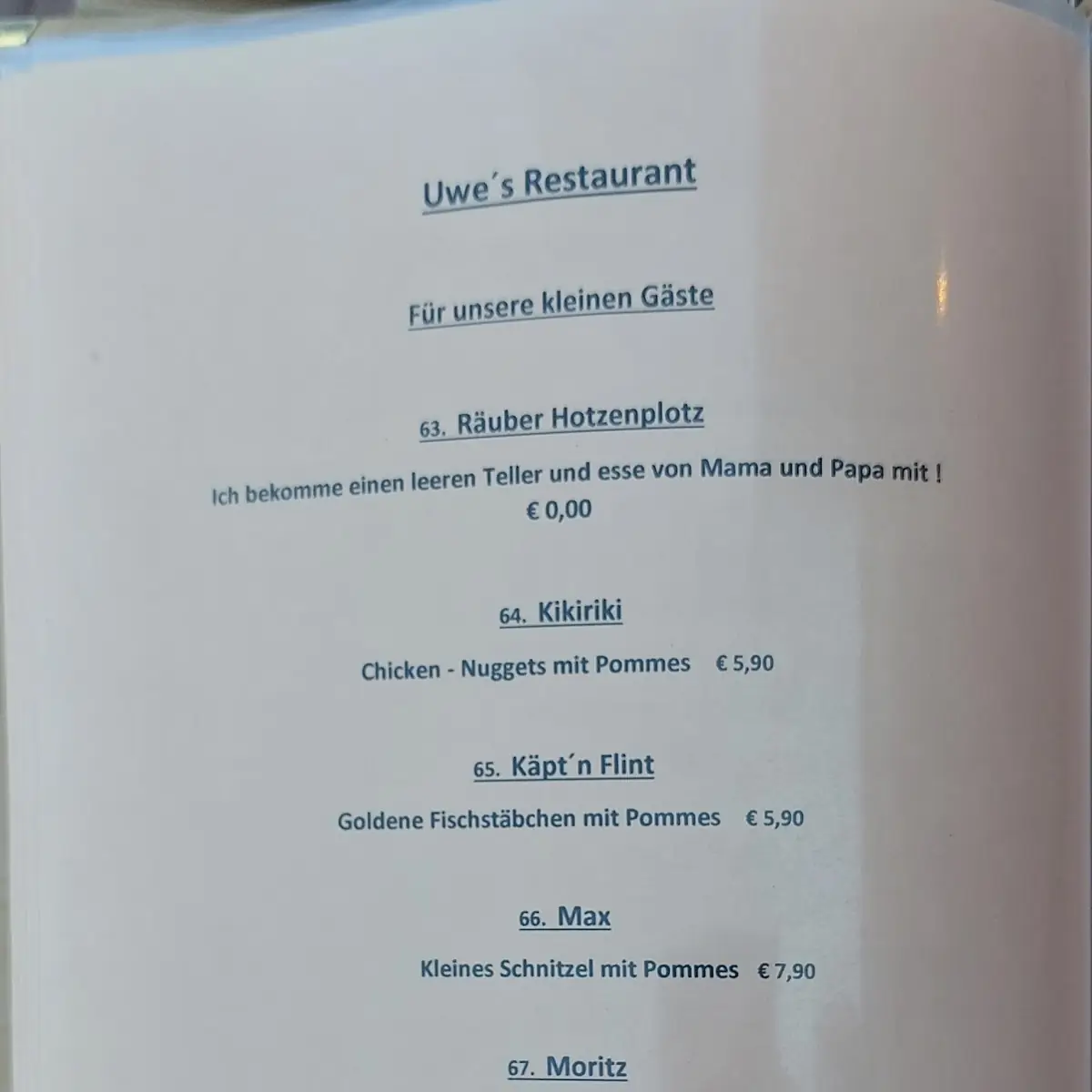 Speisekarte photo 2