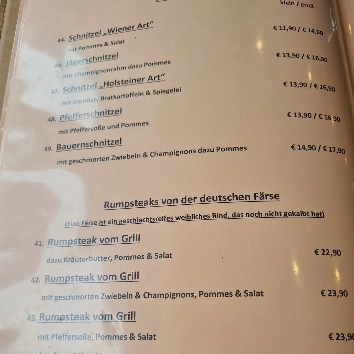 Speisekarte photo 8