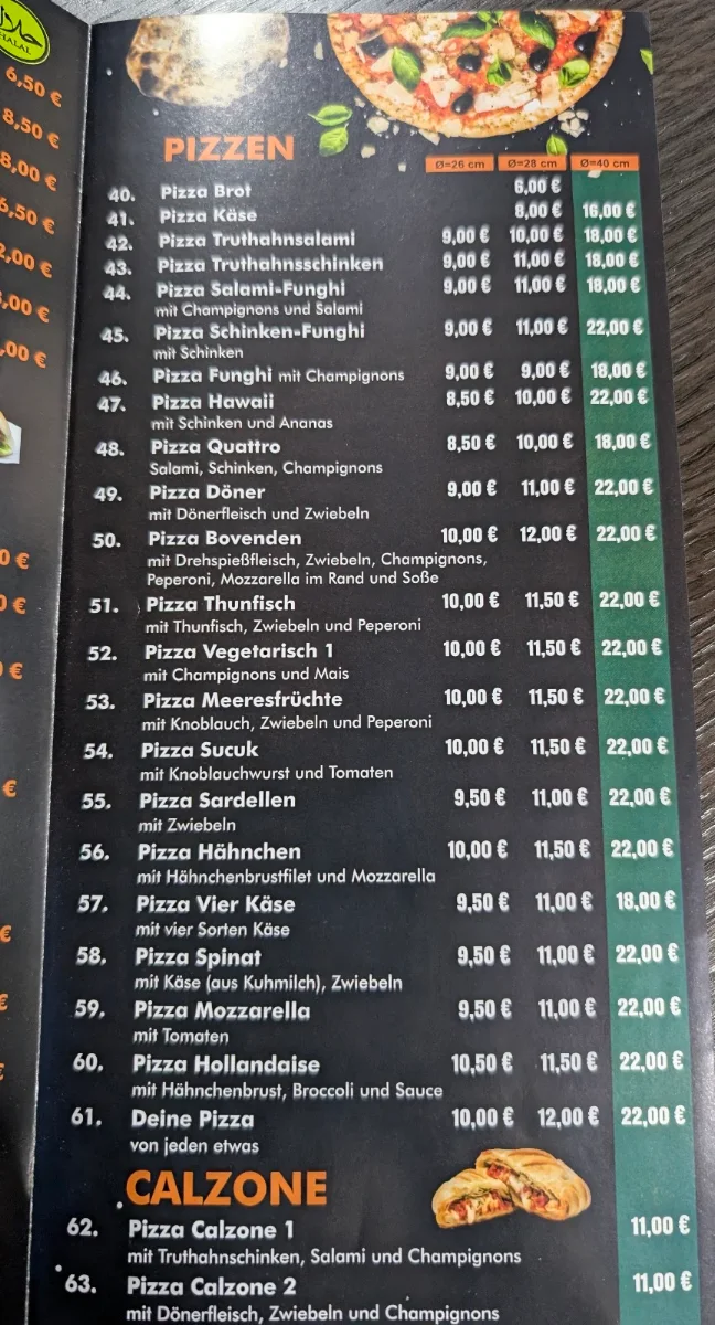Speisekarte photo 1