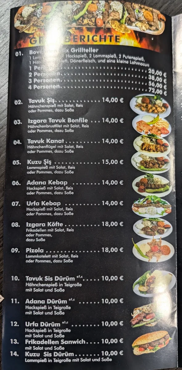 Speisekarte photo 3