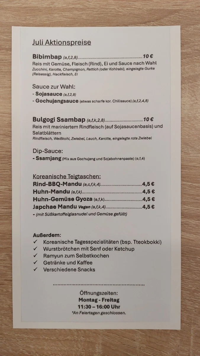 Speisekarte photo 2