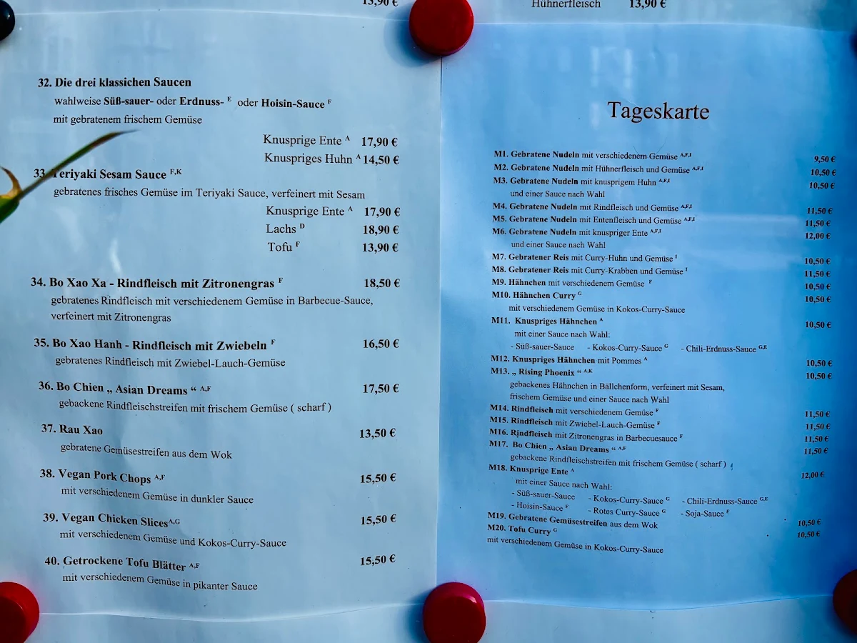 Speisekarte, Asian Dreams Sushi Bar & Restaurant