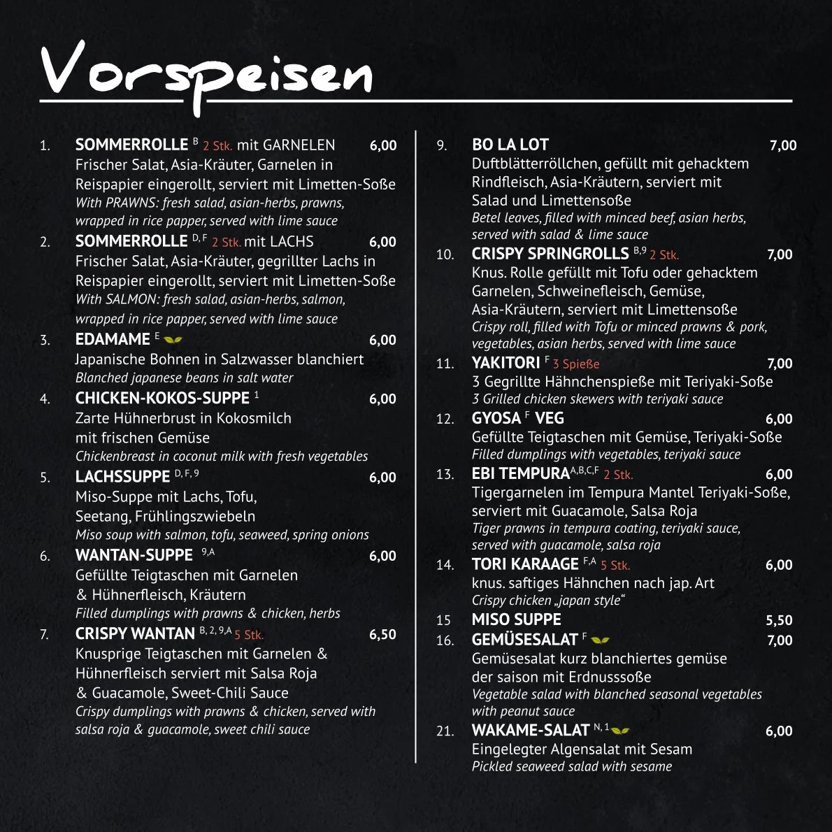 Speisekarte photo 5