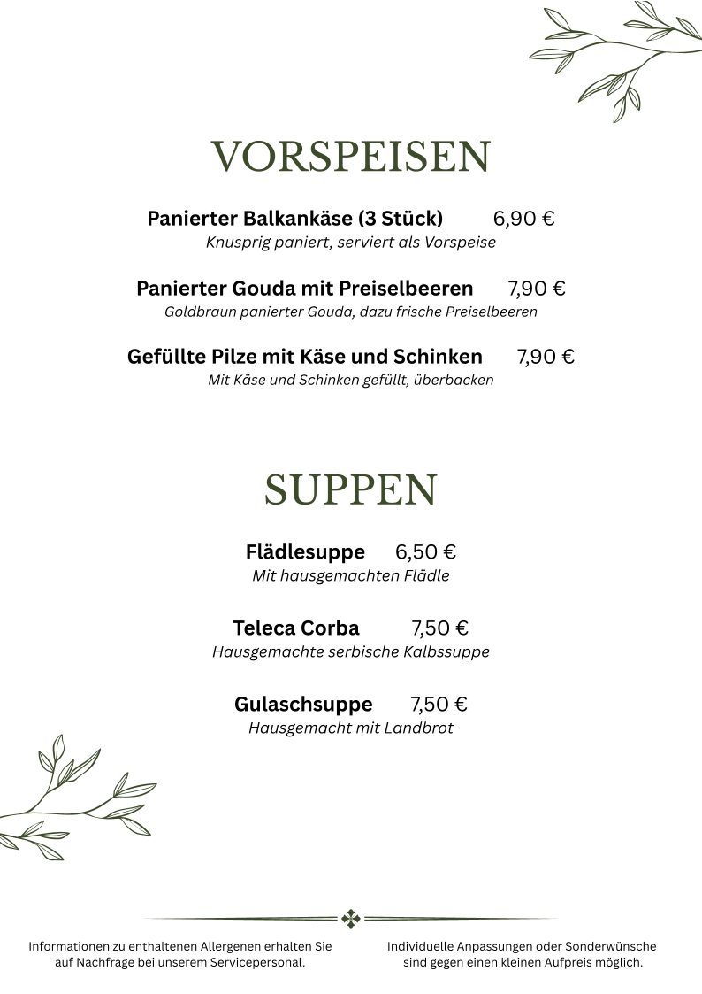 Speisekarte photo 5