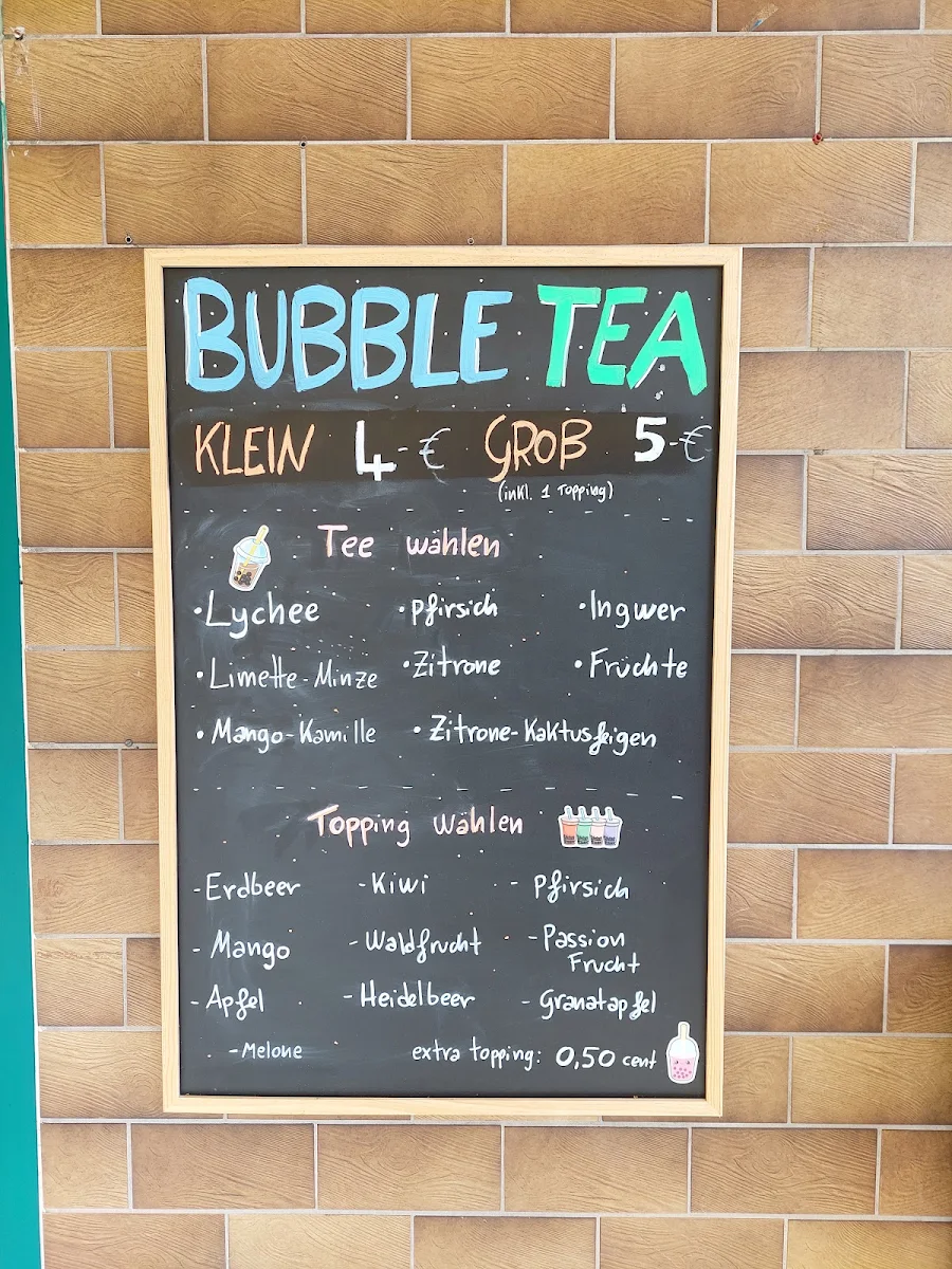Speisekarte, Eiscafé Carmen