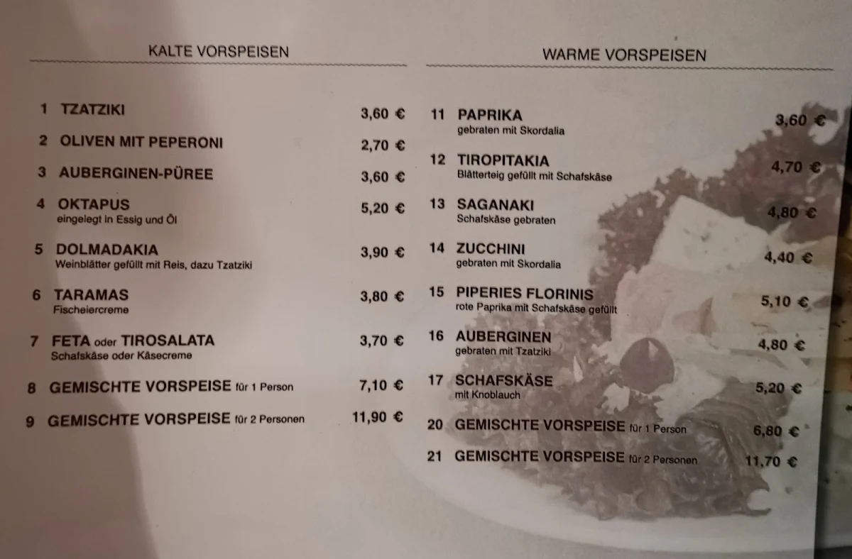 Speisekarte photo 2
