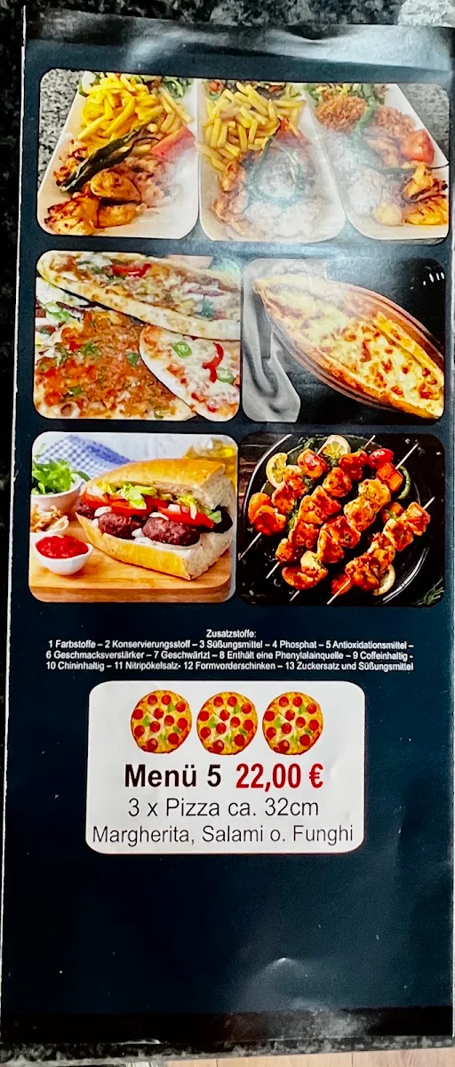 Speisekarte, Kebap & Co.