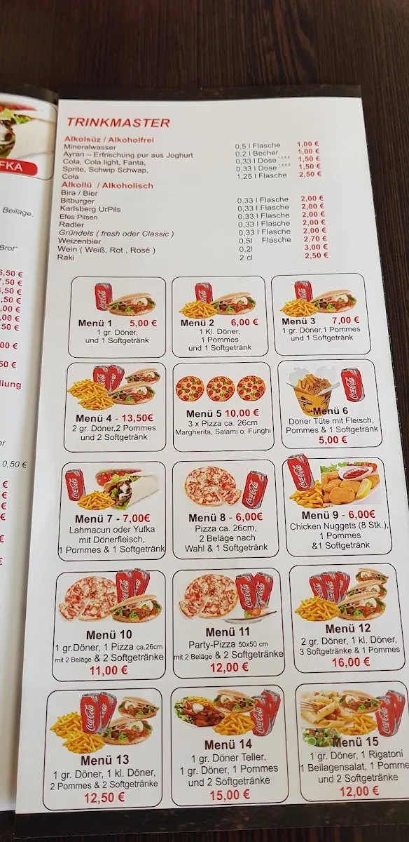 Speisekarte, Kebap & Co.