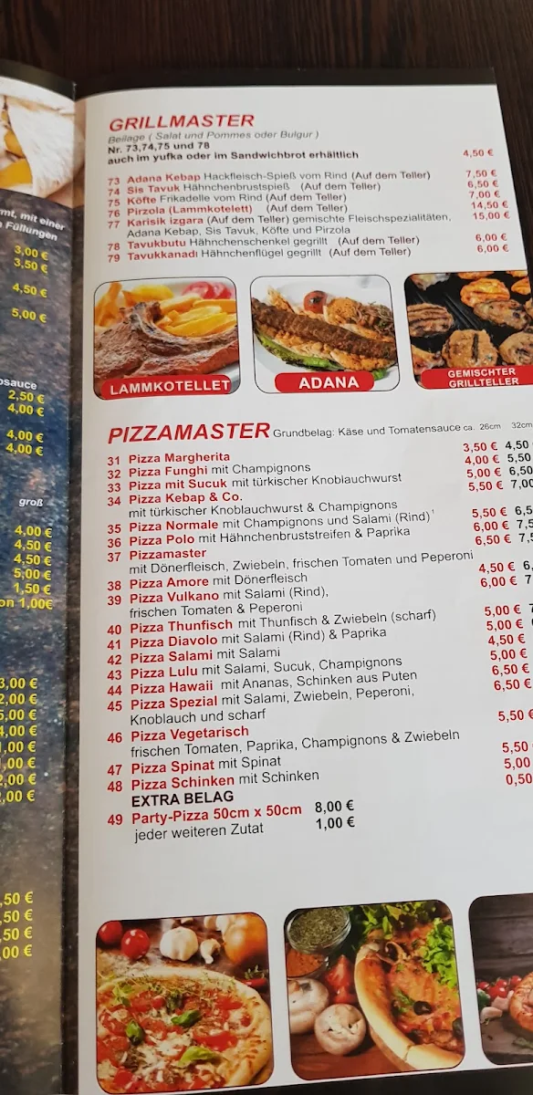 Speisekarte, Kebap & Co.