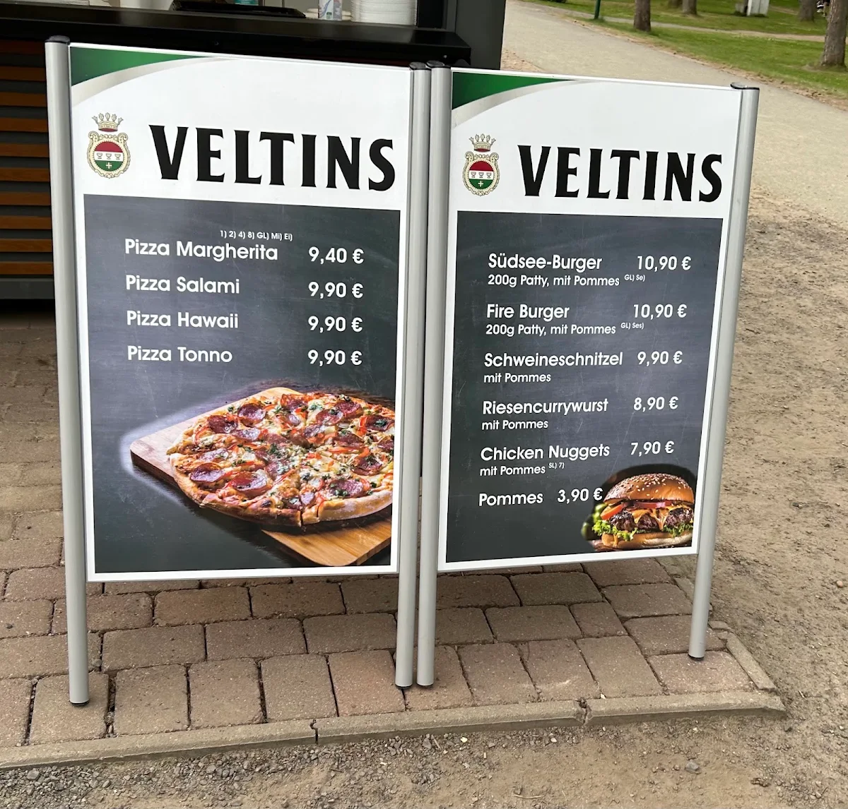 Speisekarte, Strandbar
