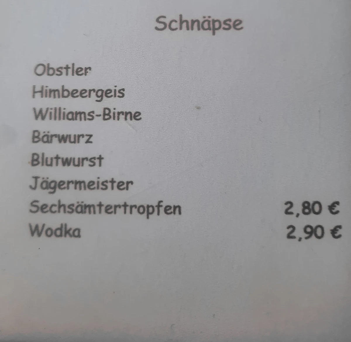 Speisekarte photo 5