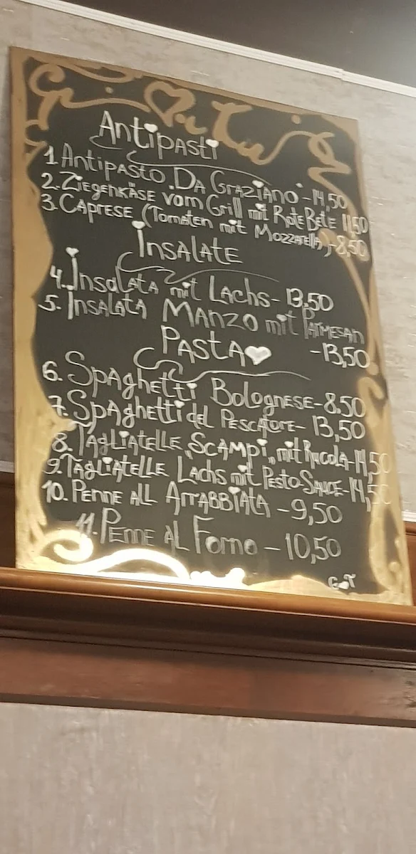 Speisekarte, Kellerschenke Da Graziano