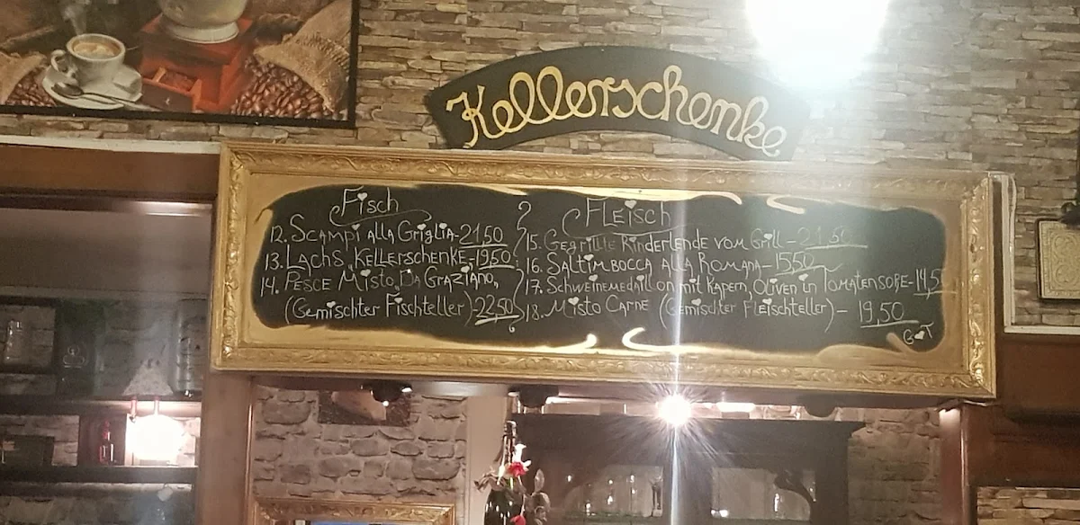 Speisekarte, Kellerschenke Da Graziano