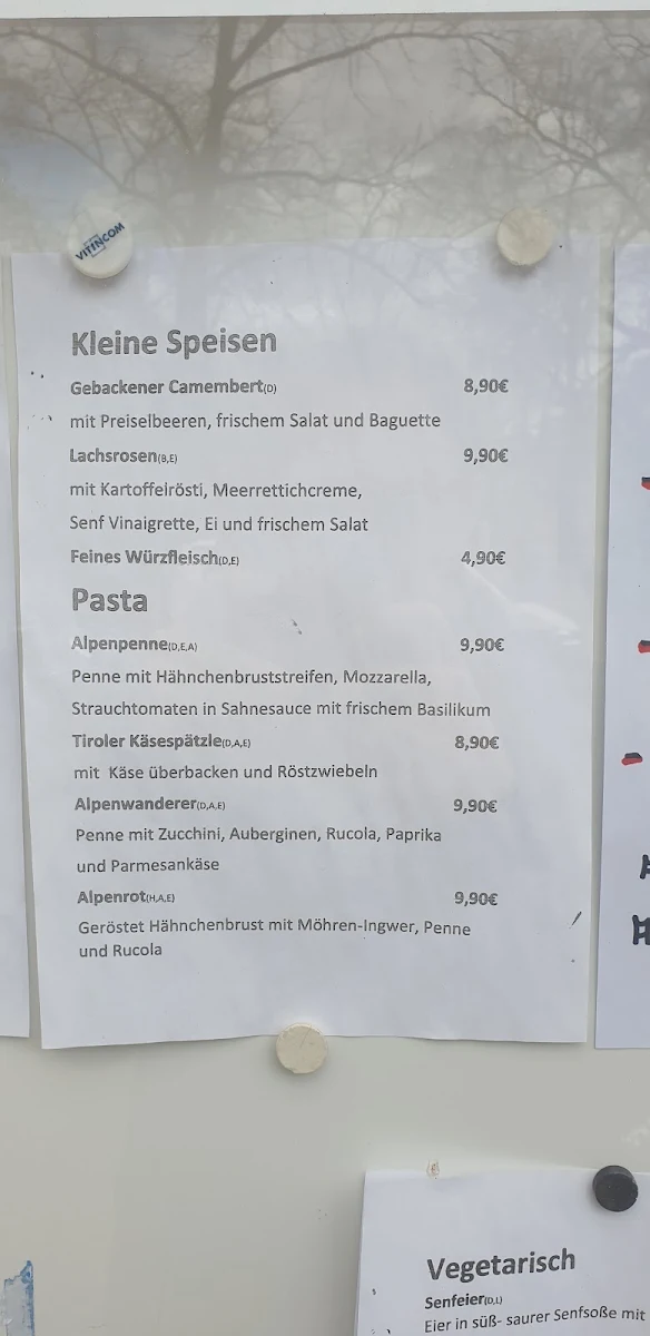 Speisekarte, HD-Hüttendomizil