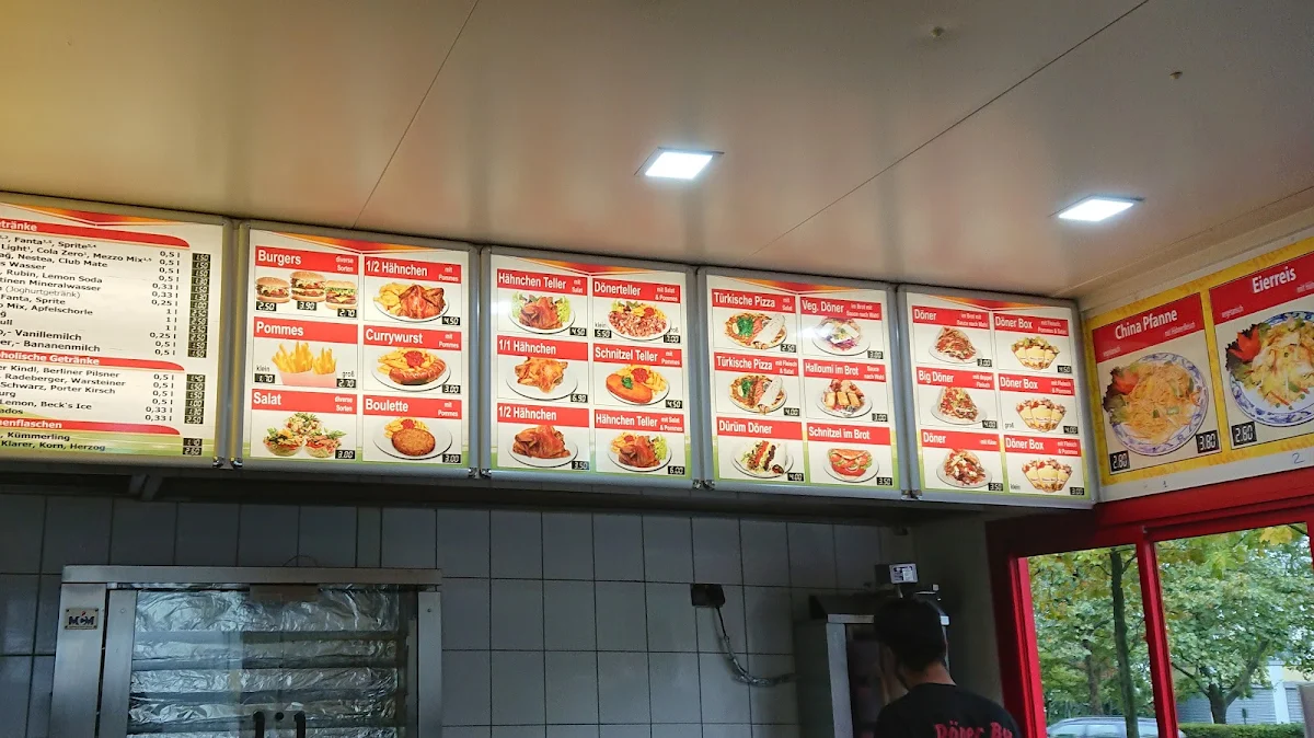 Speisekarte, Döner Box