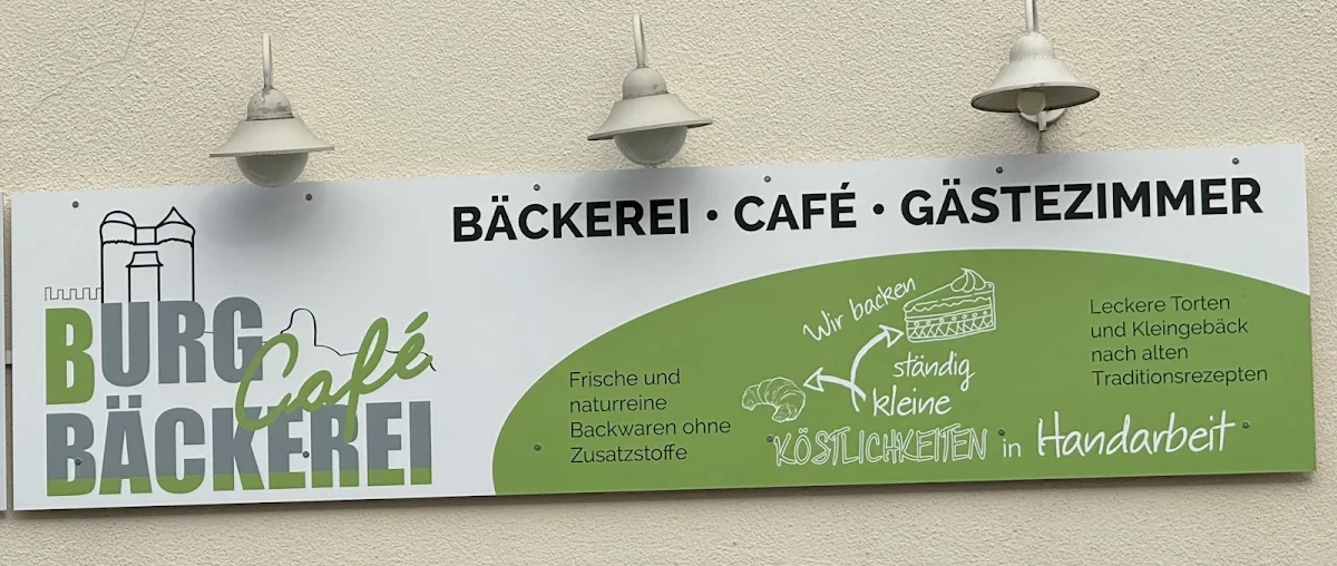 Speisekarte, Burg-Bäckerei & Café
