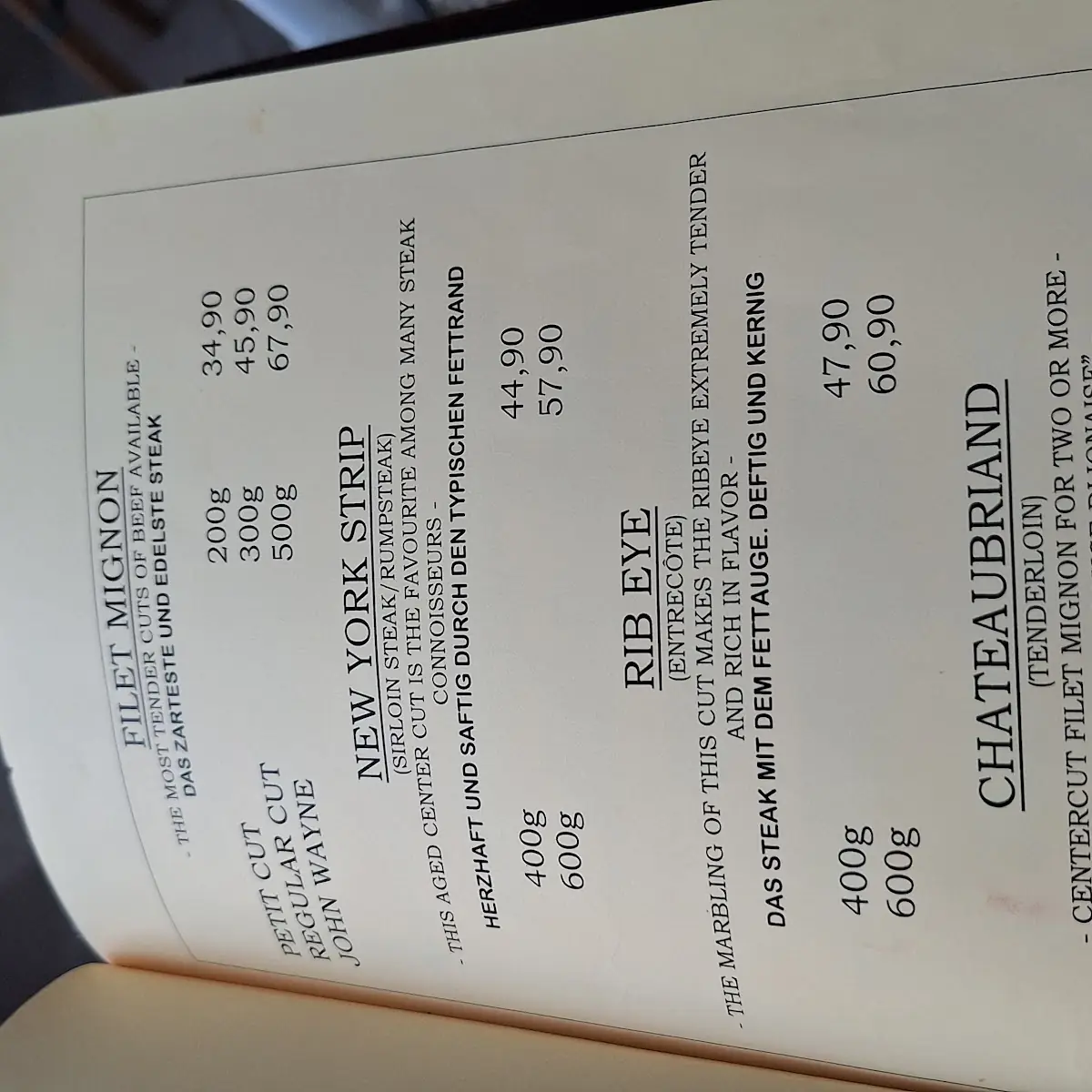 Speisekarte photo 7