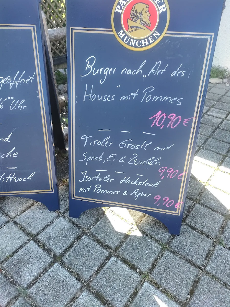 Speisekarte, Bayrische Stube im Haus des Gastes