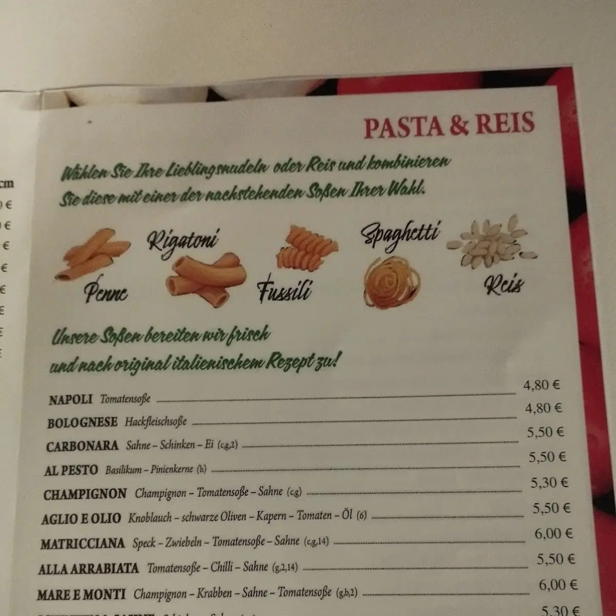 Speisekarte photo 9