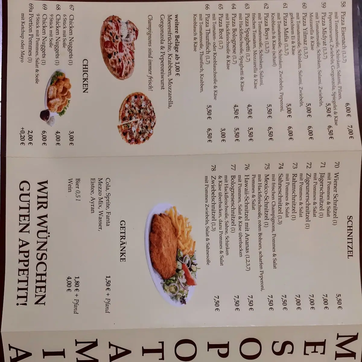 Speisekarte photo 2