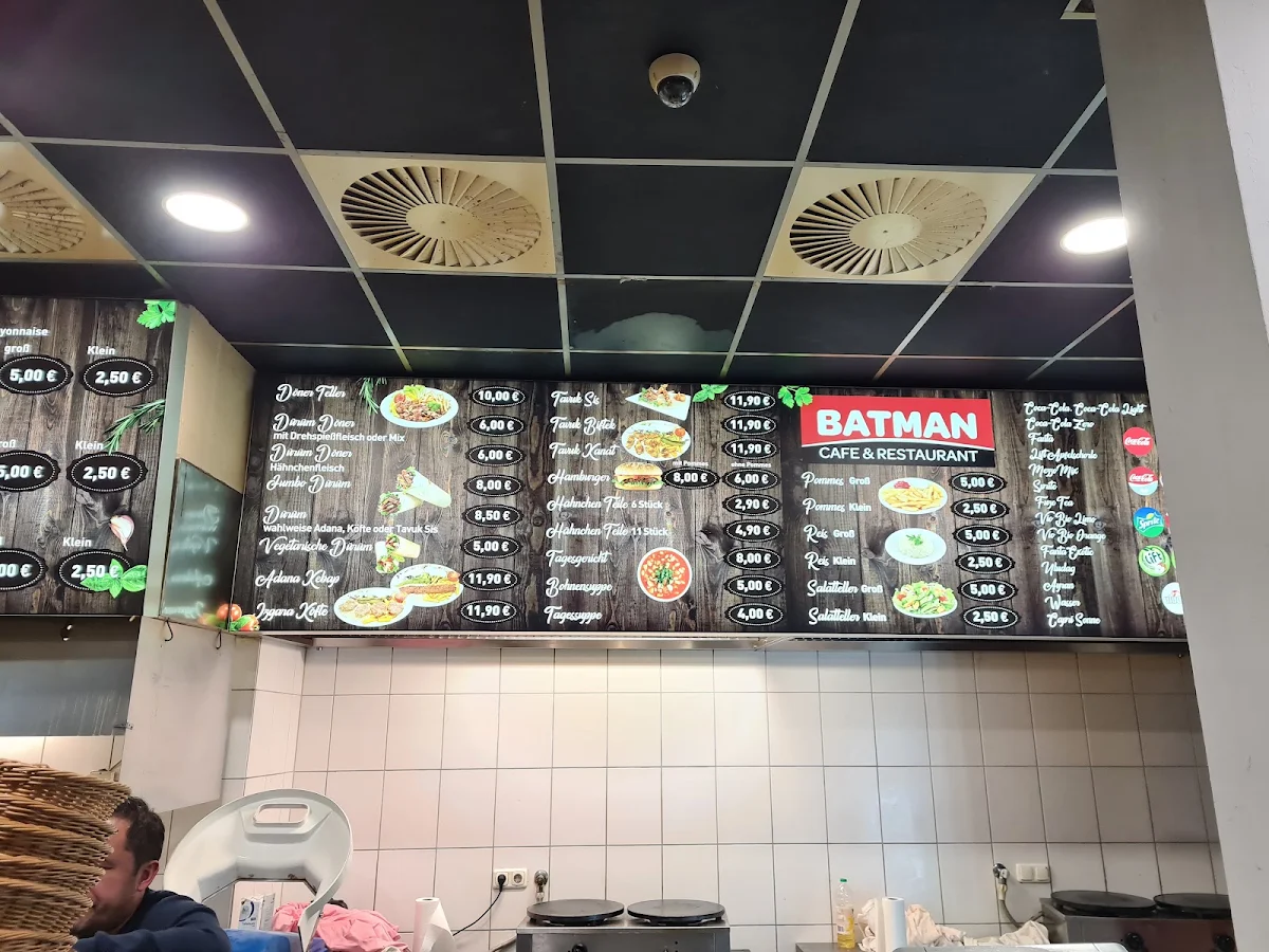 Speisekarte, Batman Restaurant