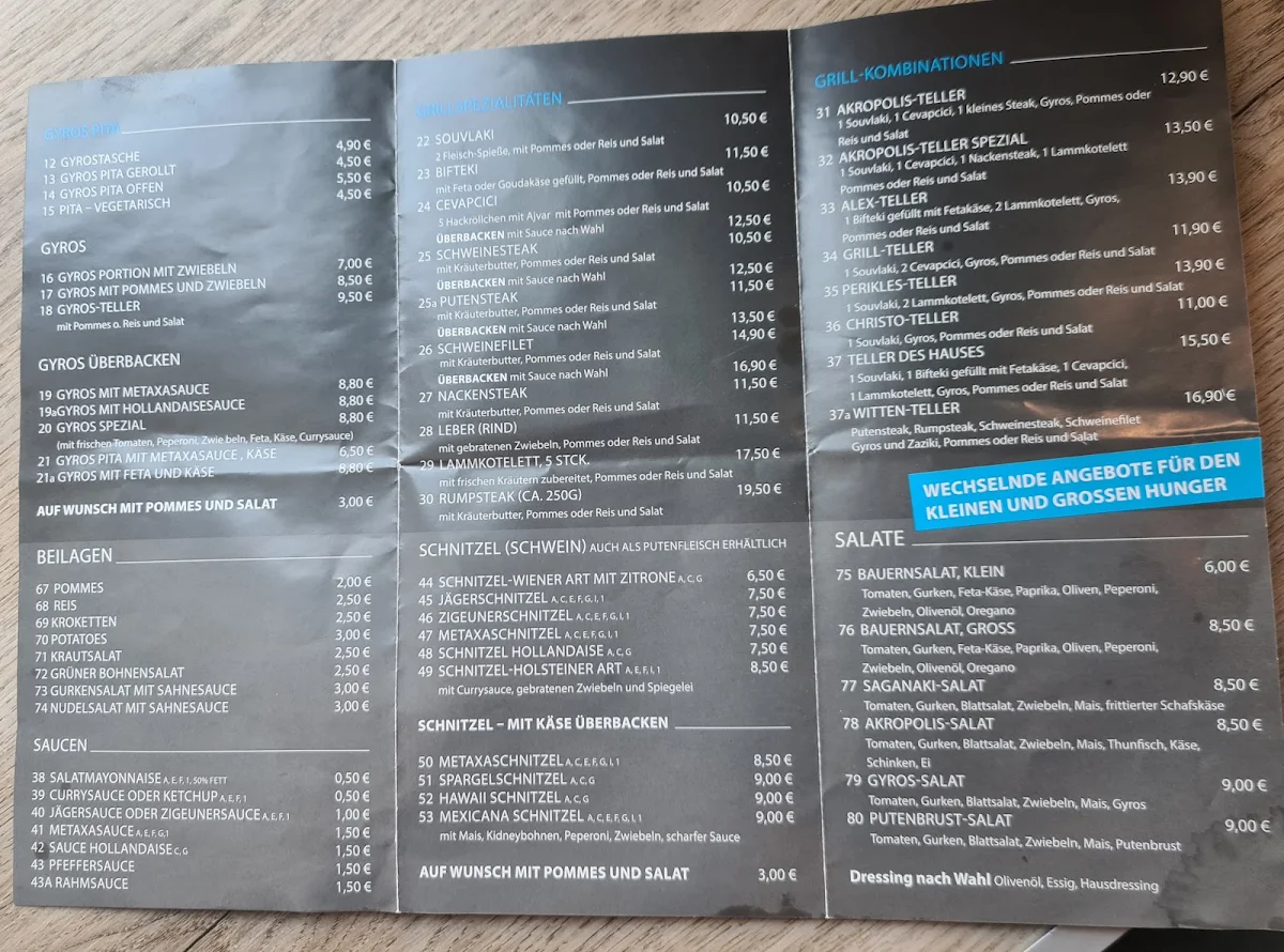 Speisekarte photo 1